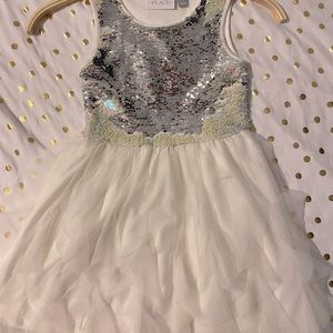 Girls' Sleeveless Sequin Dress
